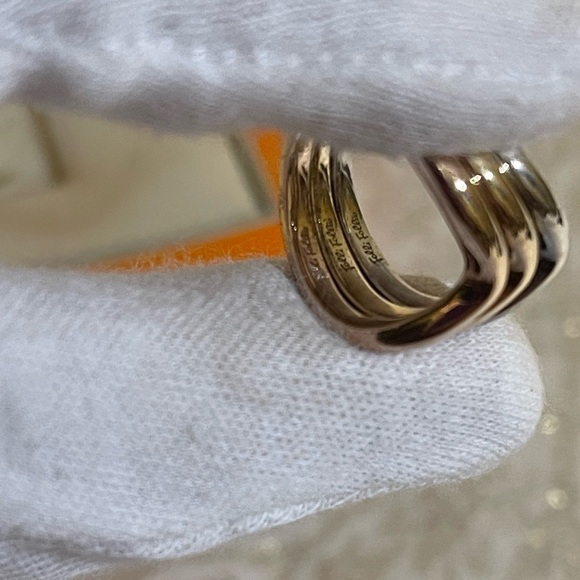 FOLLI FOLLIE tri color ring in 92.5 sterling silver - Picture 8 of 15